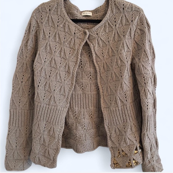 Dries Van Noten Knit Sequin Detail Cardigan Medium - Picture 2 of 4